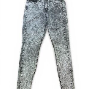 MUDD Black Acid Wash Jegging Size 11 Y2K Skinny Jeans Womens Juniors Stretch GUC